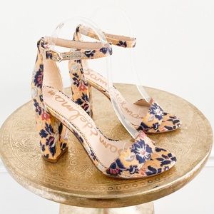 Sam Edelman Yaro Floral Block Heel Sandals